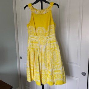 Muse Yellow Sleeveless Dress, Size 8